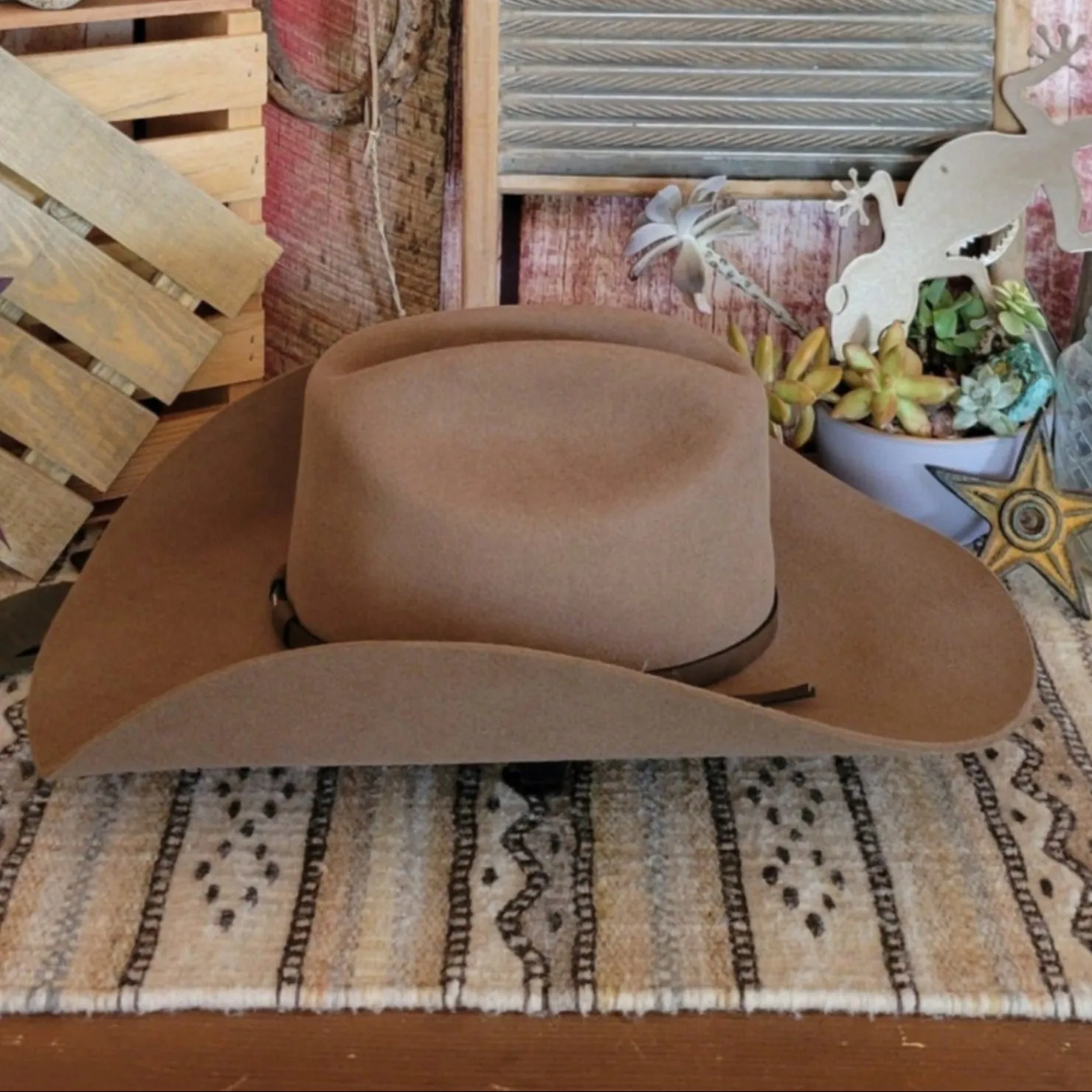 6X Fur Felt the “Townes” by Justin Hats JF0657TOWN44