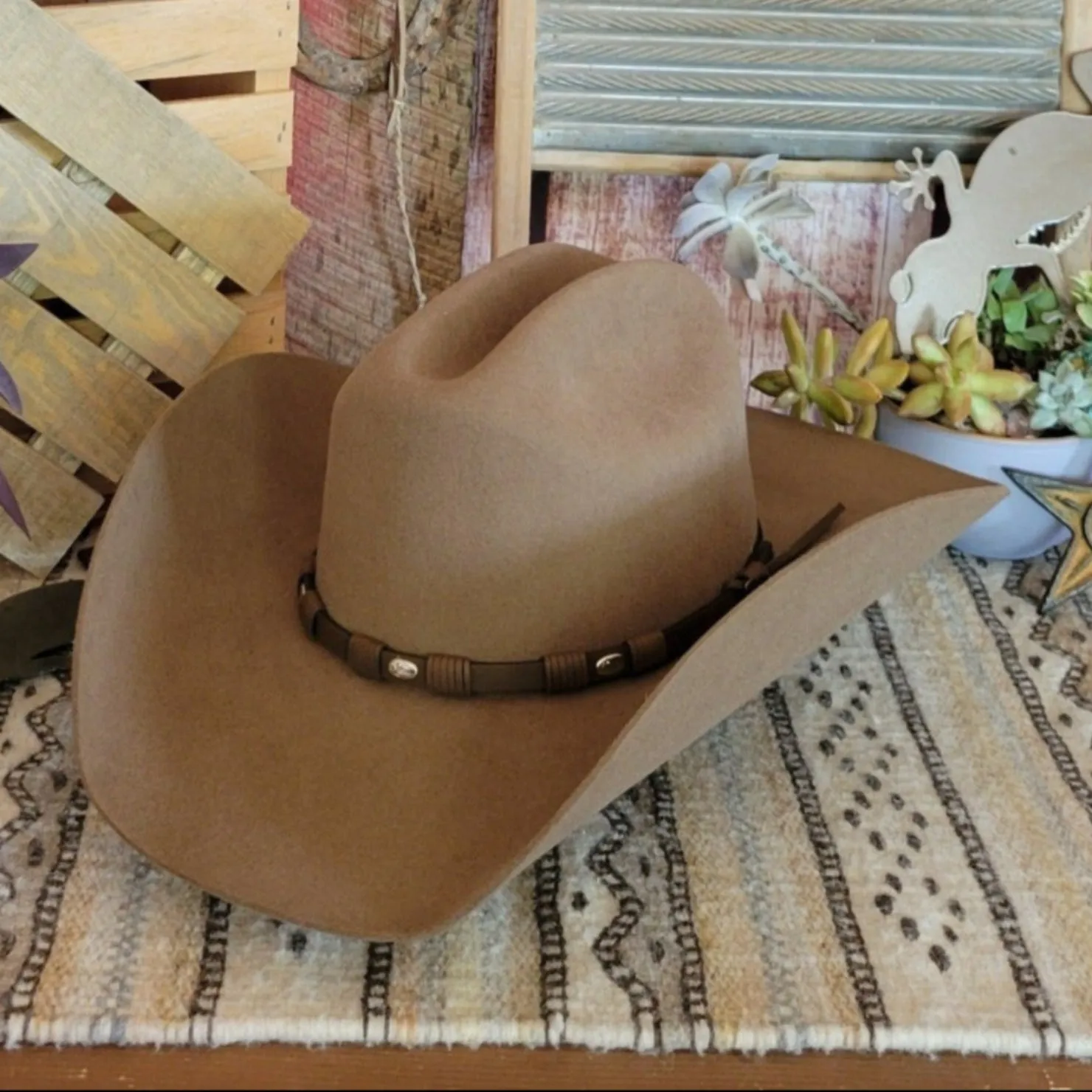 6X Fur Felt the “Townes” by Justin Hats JF0657TOWN44