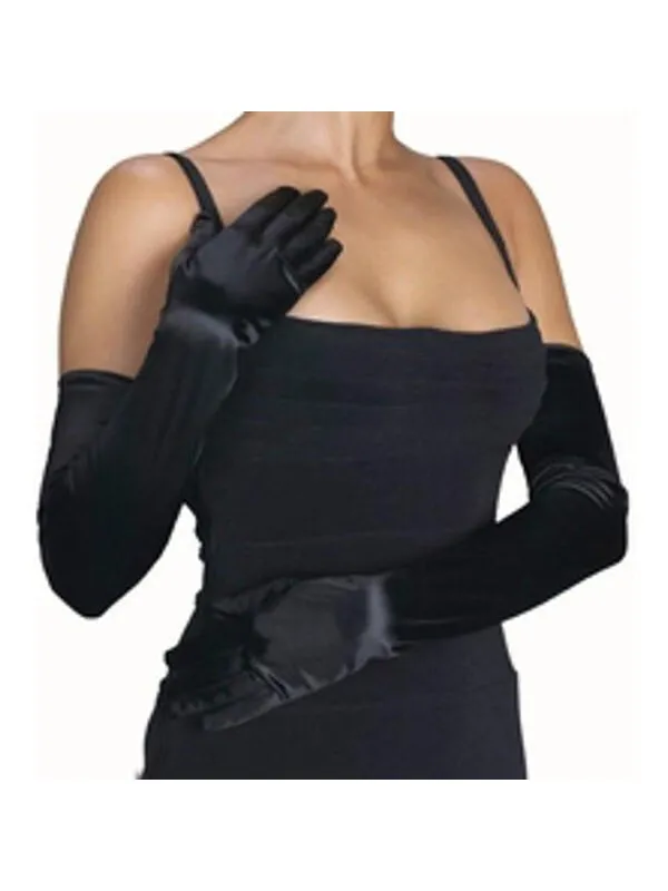 Adult Black Opera Gloves