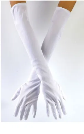 Adult Opera Length Gloves White