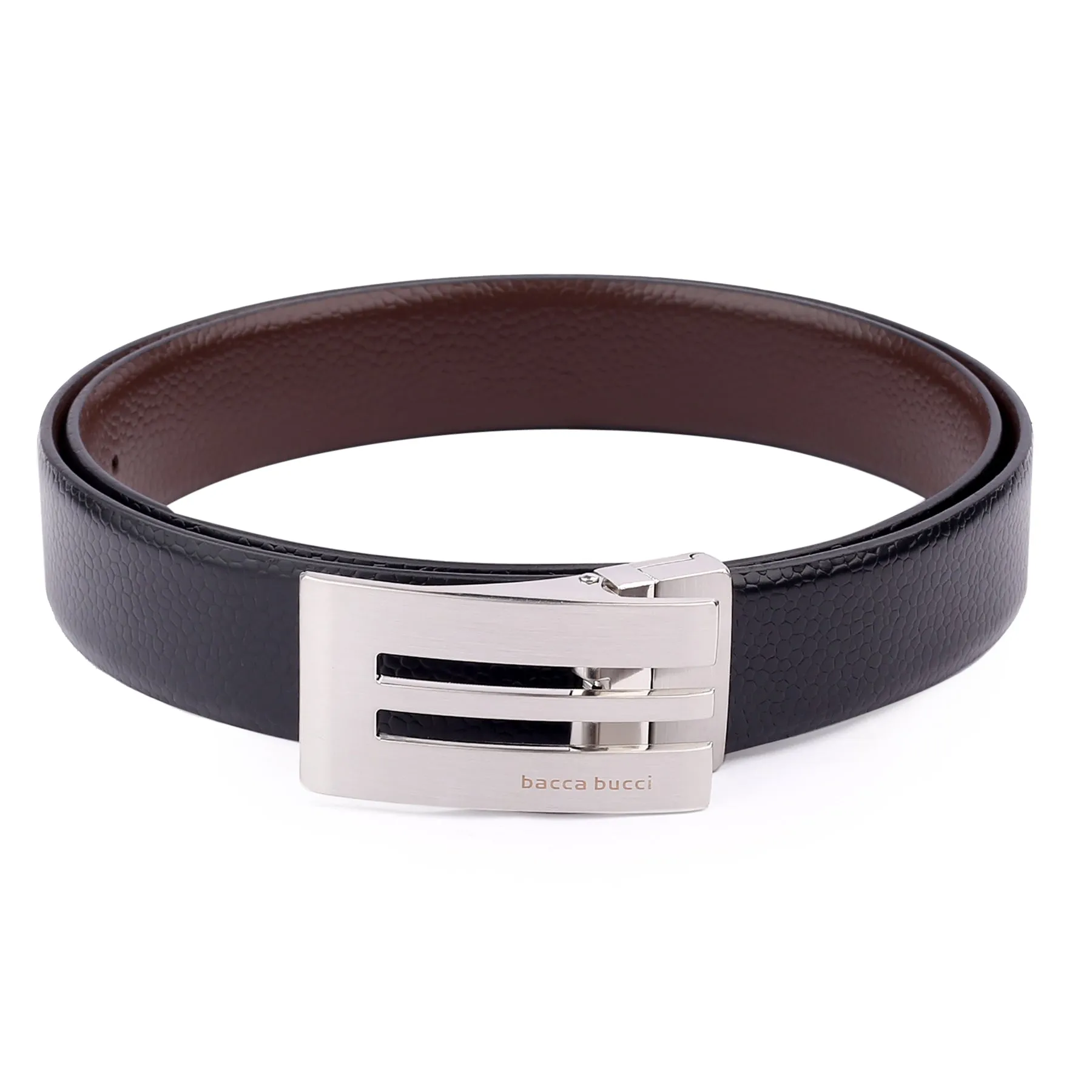 Bacca Bucci Auto reversible dress belt with Genuine Leather