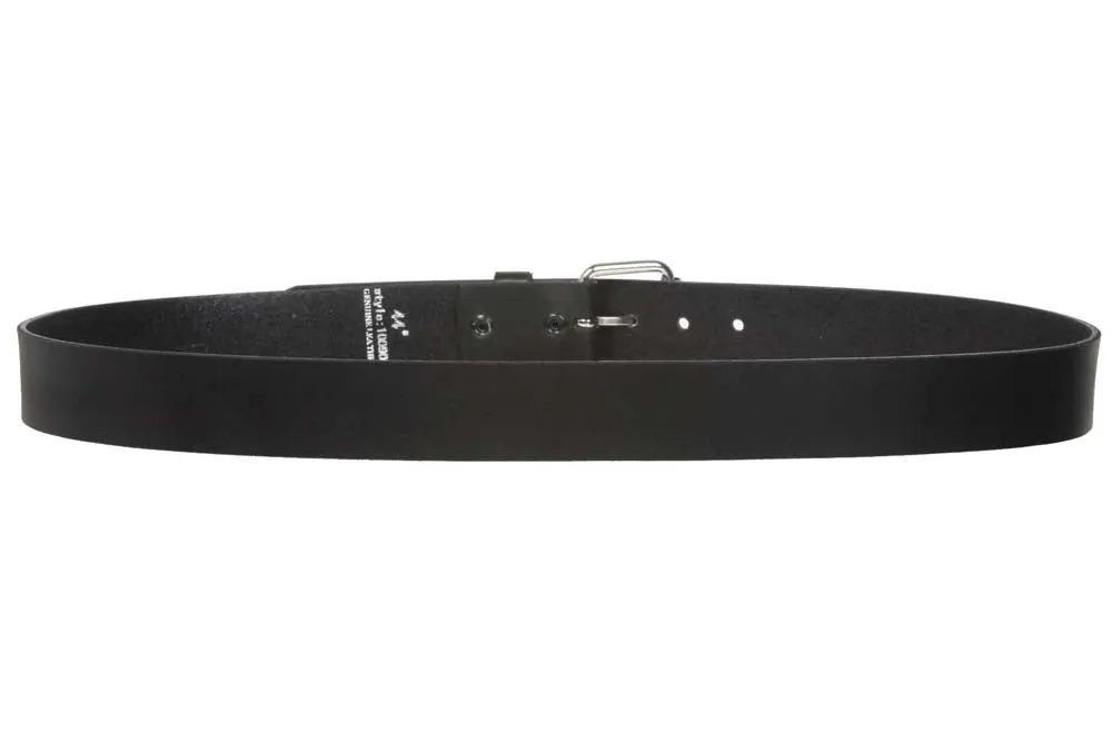 Big & Tall Oversize Snap on 1 1/2" Standard Plain Full Grain Leather Belt