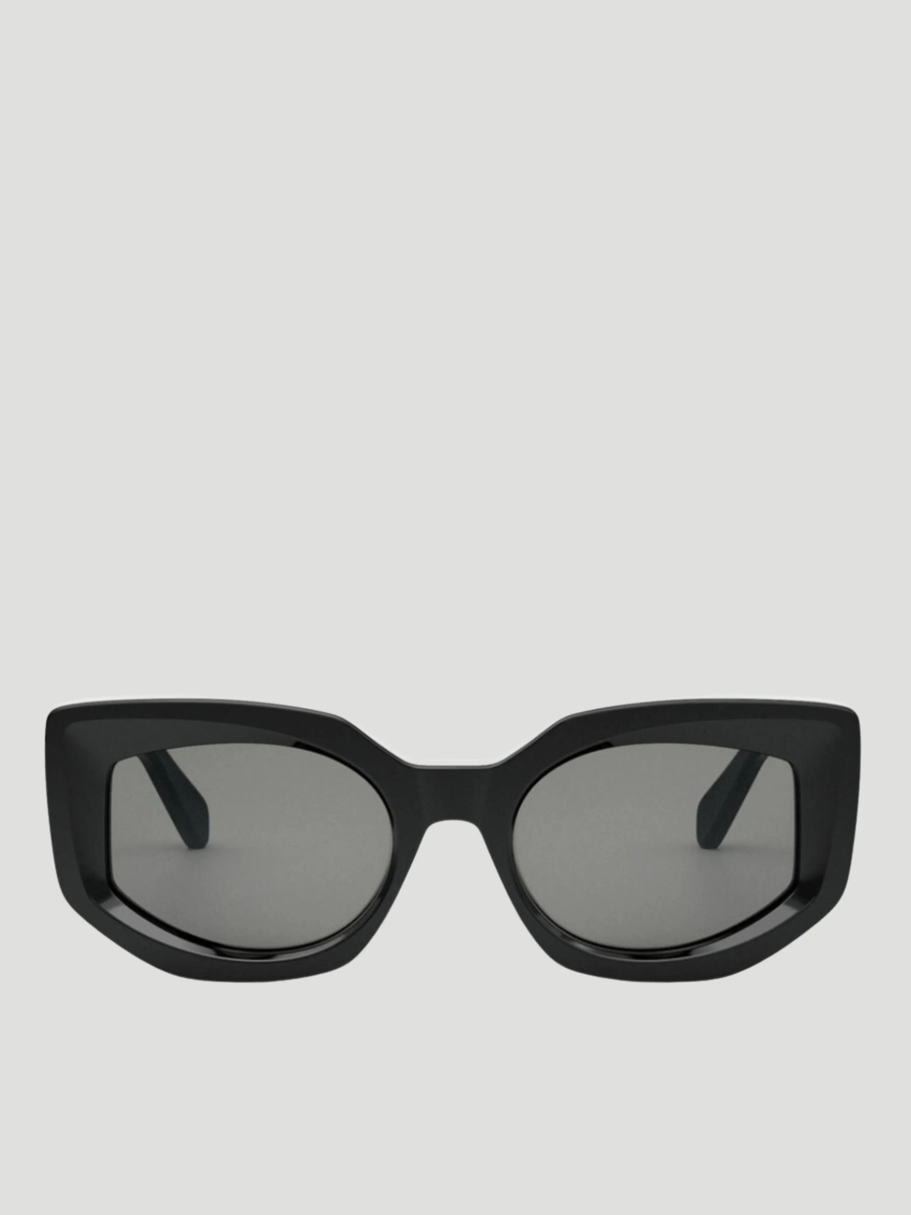 Bold Cat-Eye Black Acetate Sunglasses