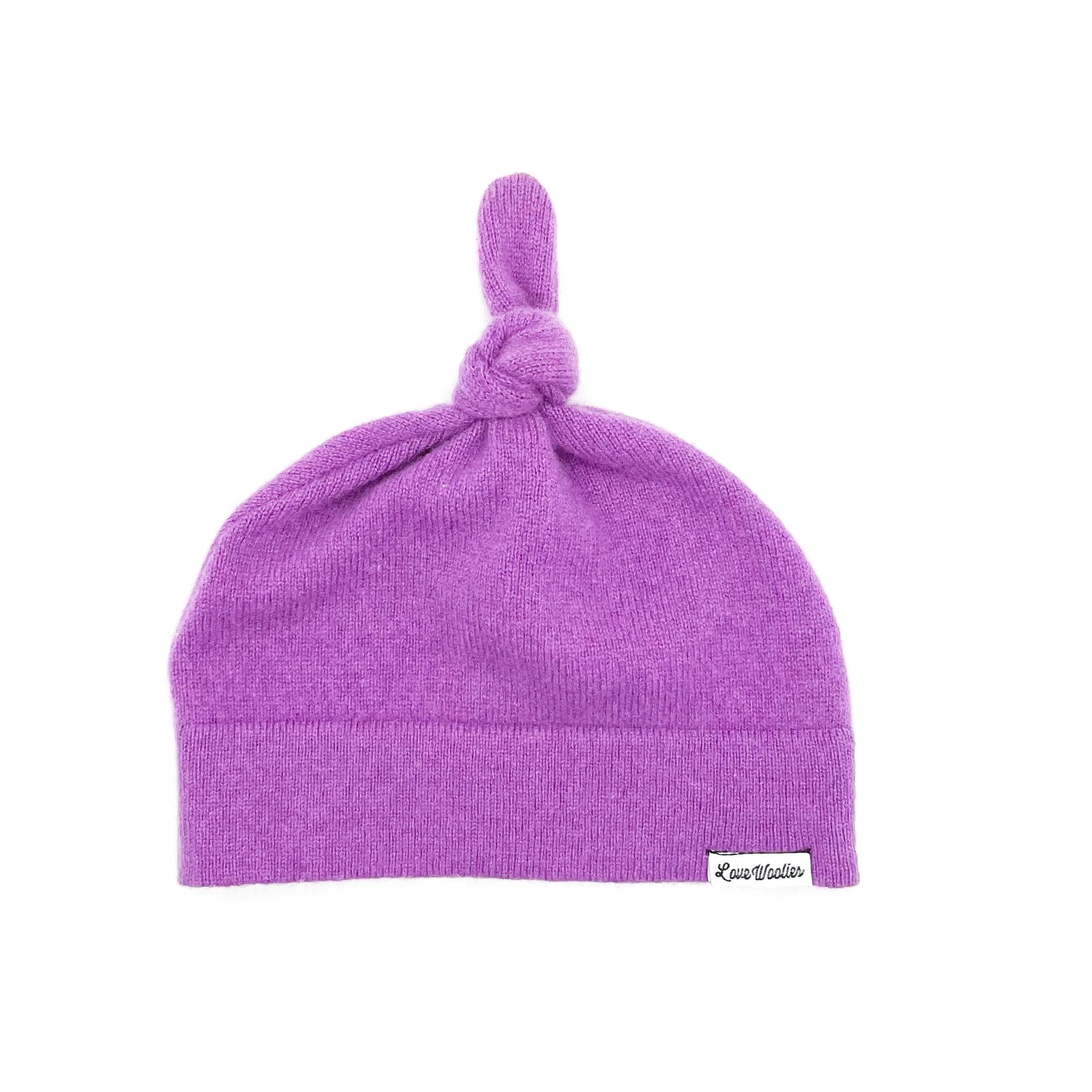 Cashmere Baby Beanie |  Purple