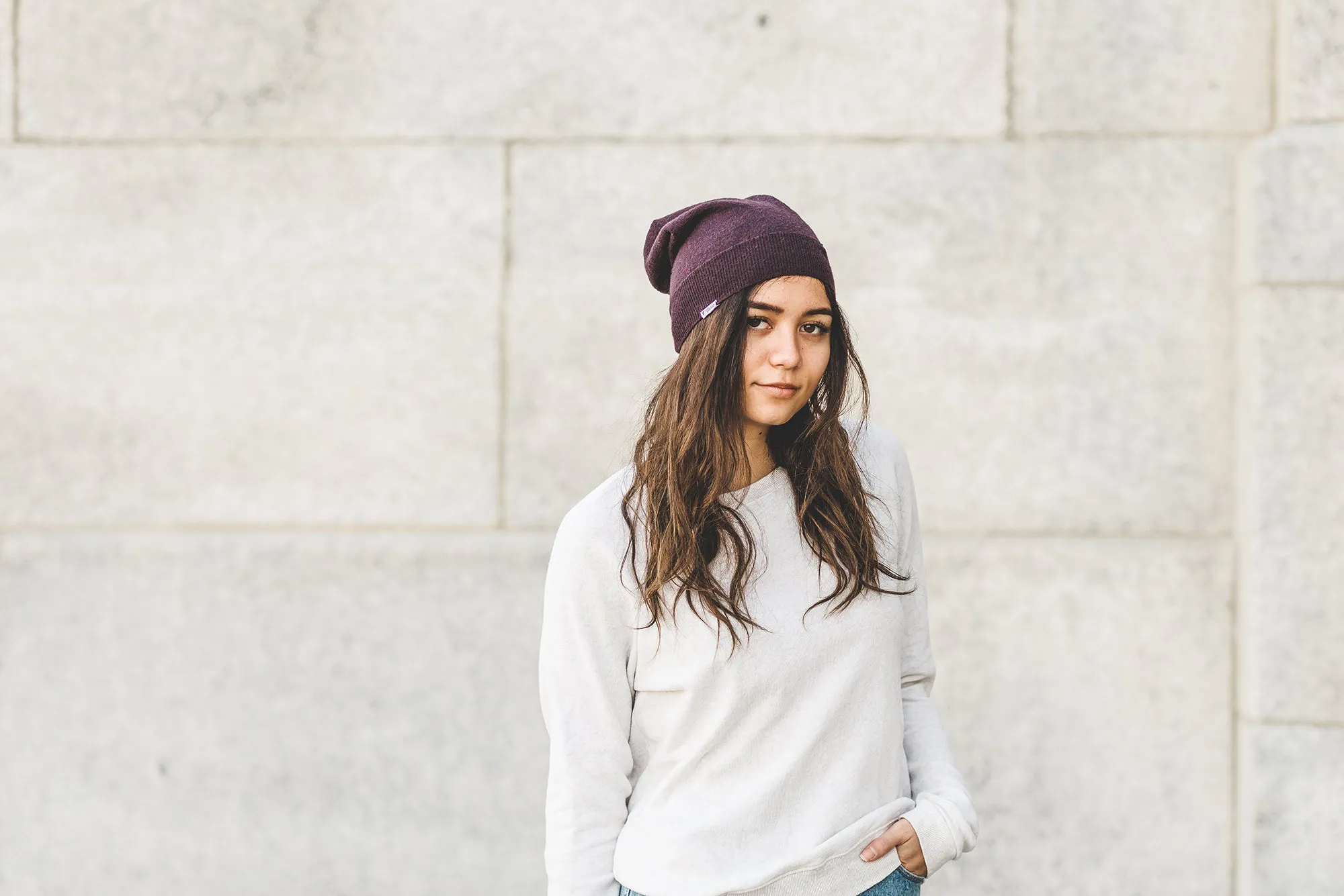 CASHMERE BEANIE | Burgundy