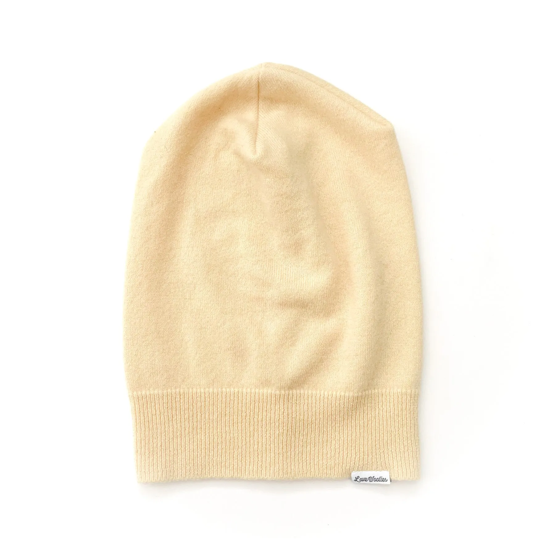 CASHMERE BEANIE | Cream Yellow