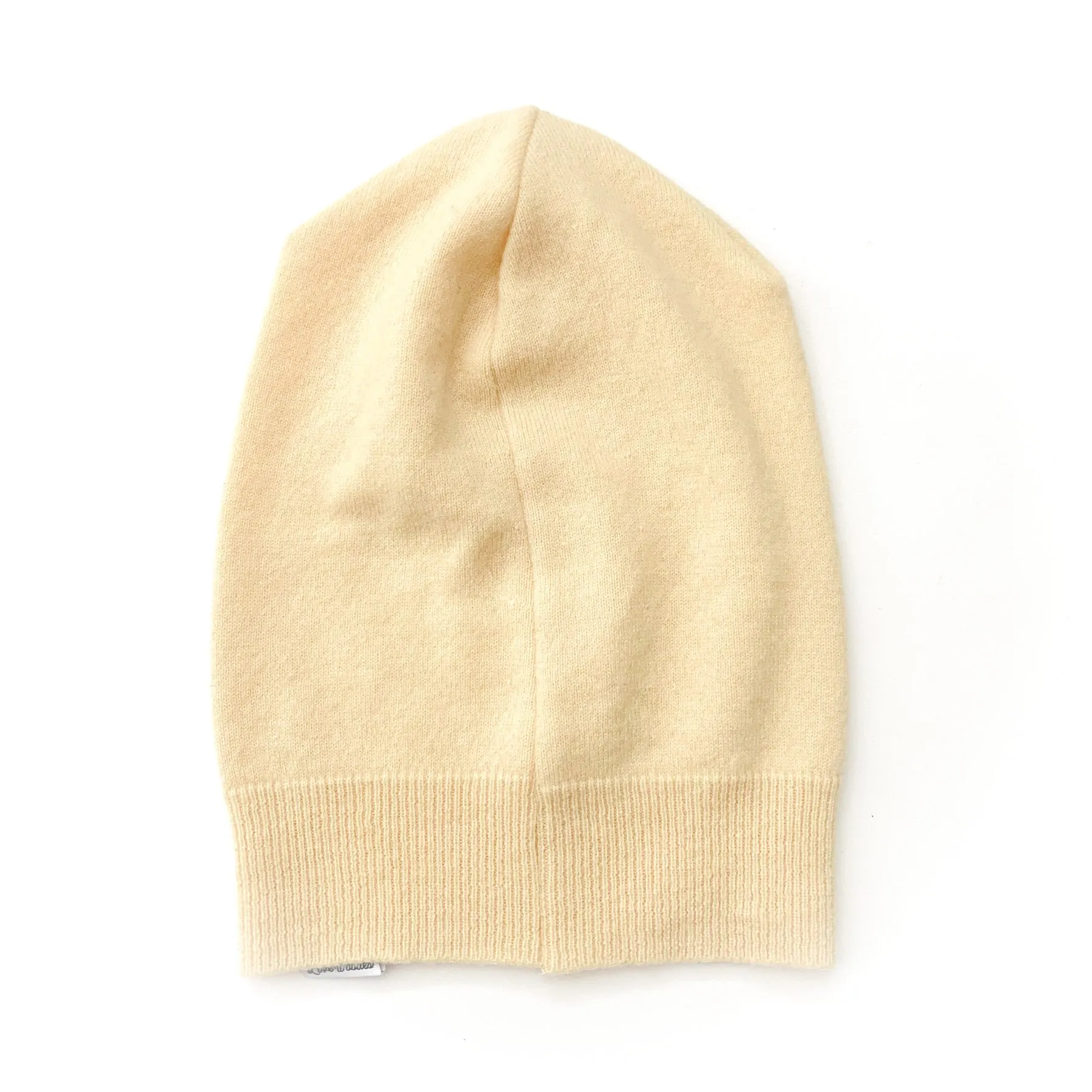 CASHMERE BEANIE | Cream Yellow