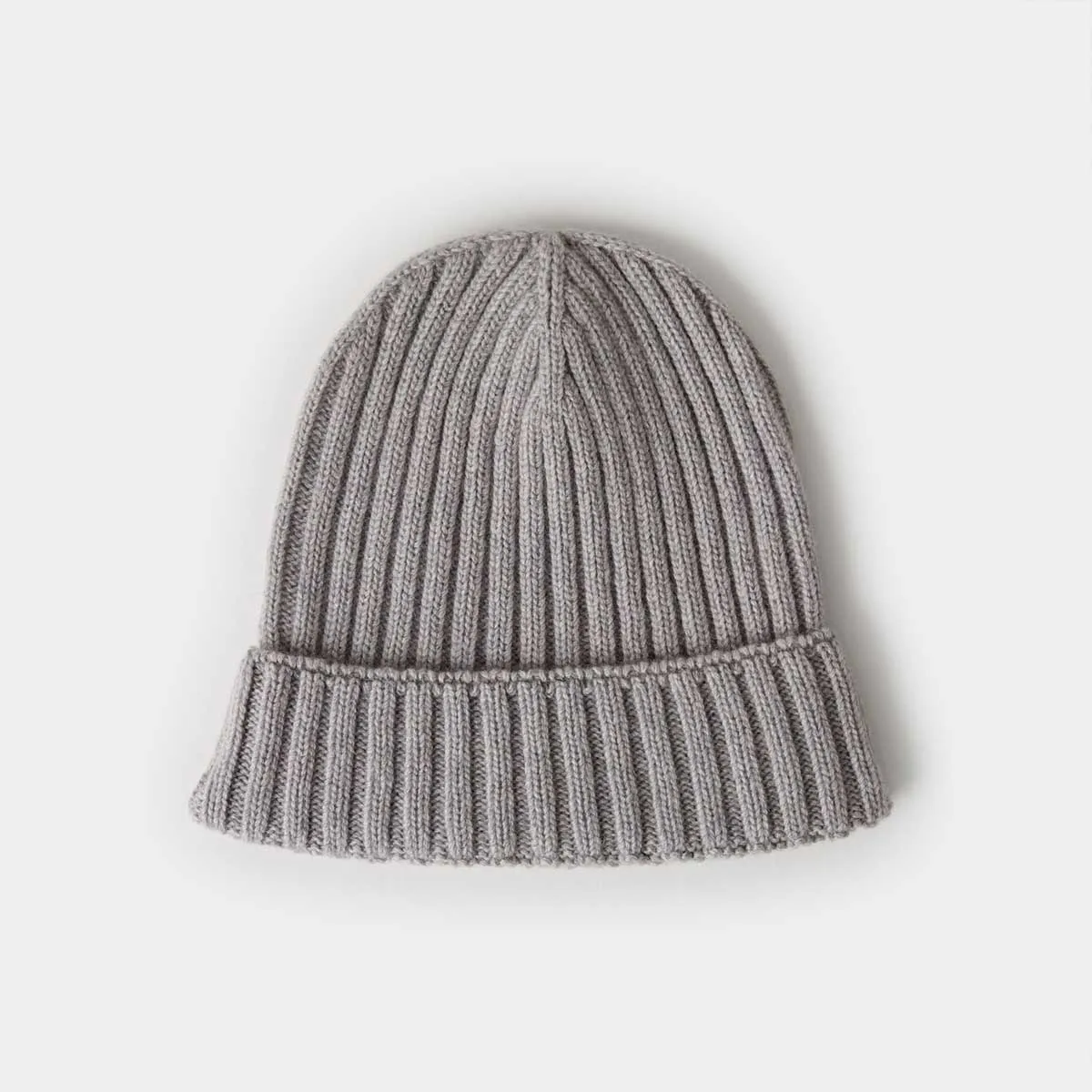 Coyote Grey Cashmere Beanie