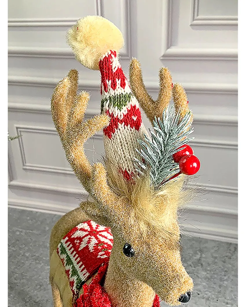 Deer Showpiece Christmas Decoration Combo | Pack Of 2