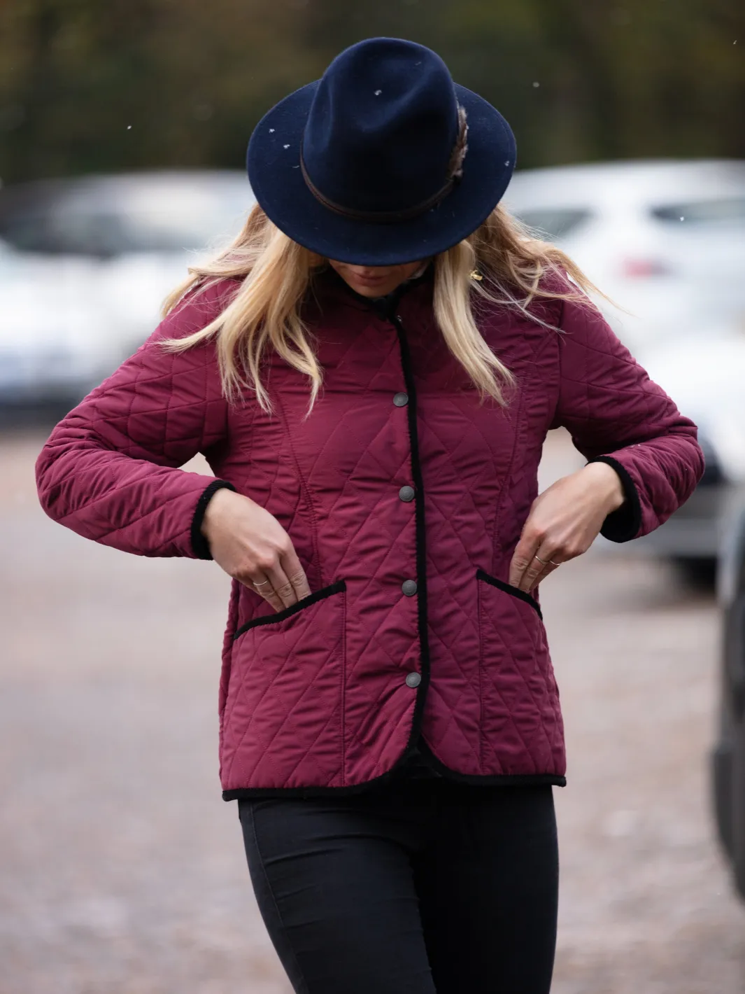 Fedora Wool Hat - Navy