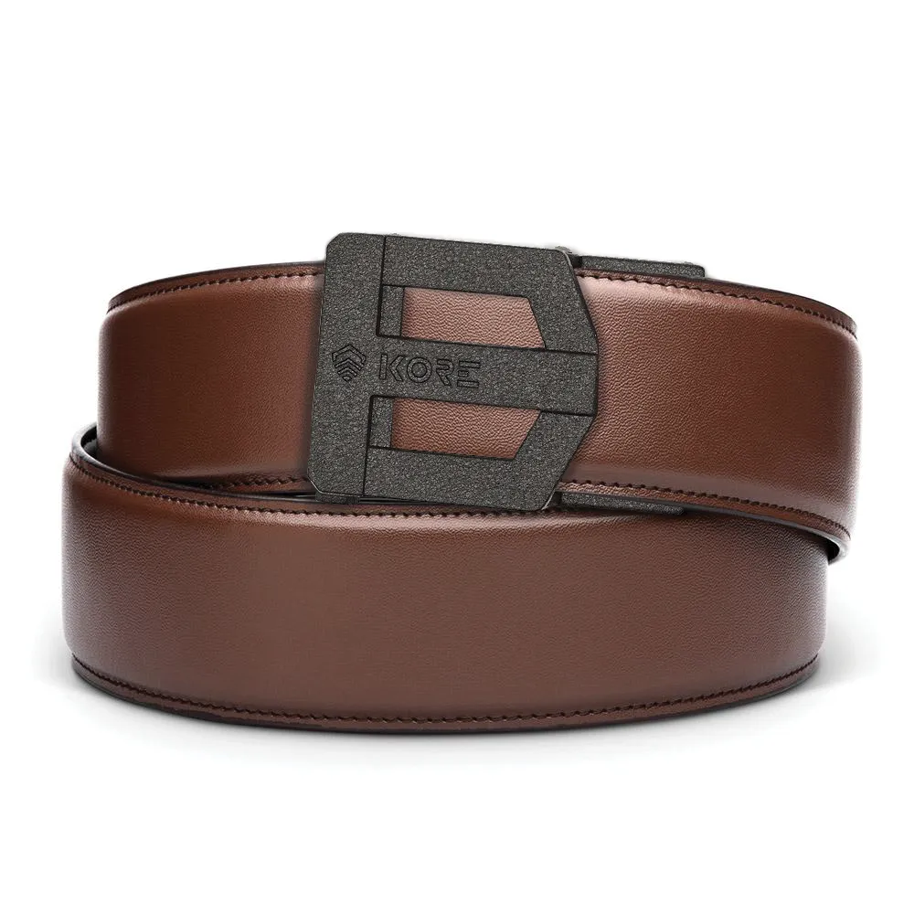 G3 BLACK BUCKLE | LEATHER GARRISON GUN BELT 1.75"