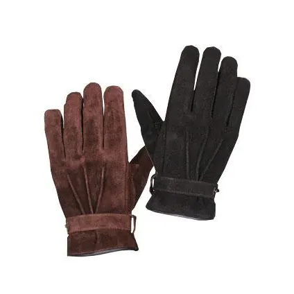 Hartwig suede gloves black (L)