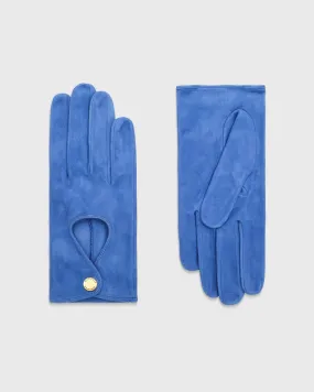 Juliette Blue Suede Gloves