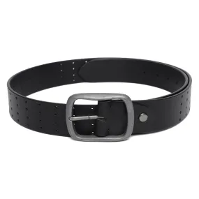 Men's Black  Single Side Designer Belt