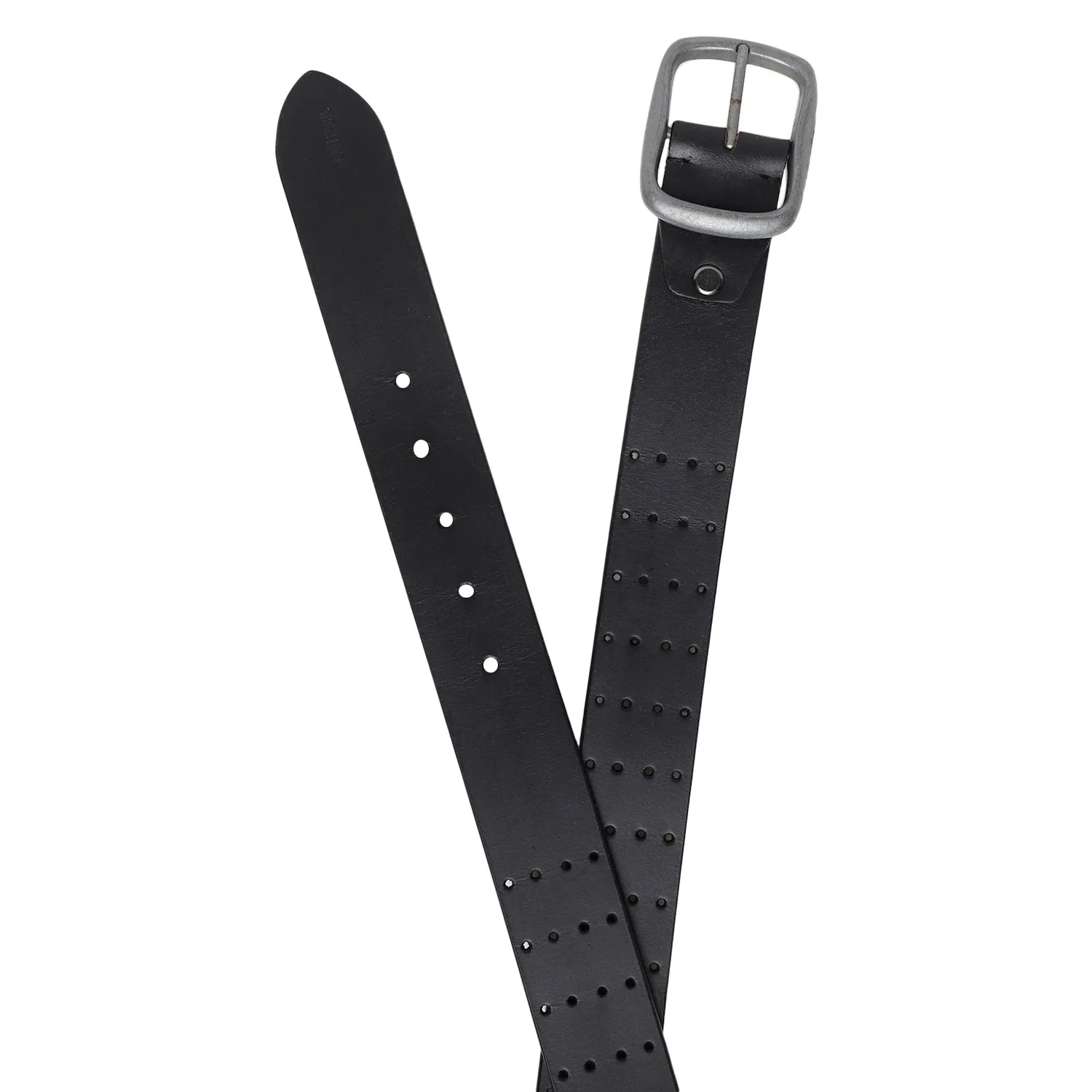 Men's Black  Single Side Designer Belt