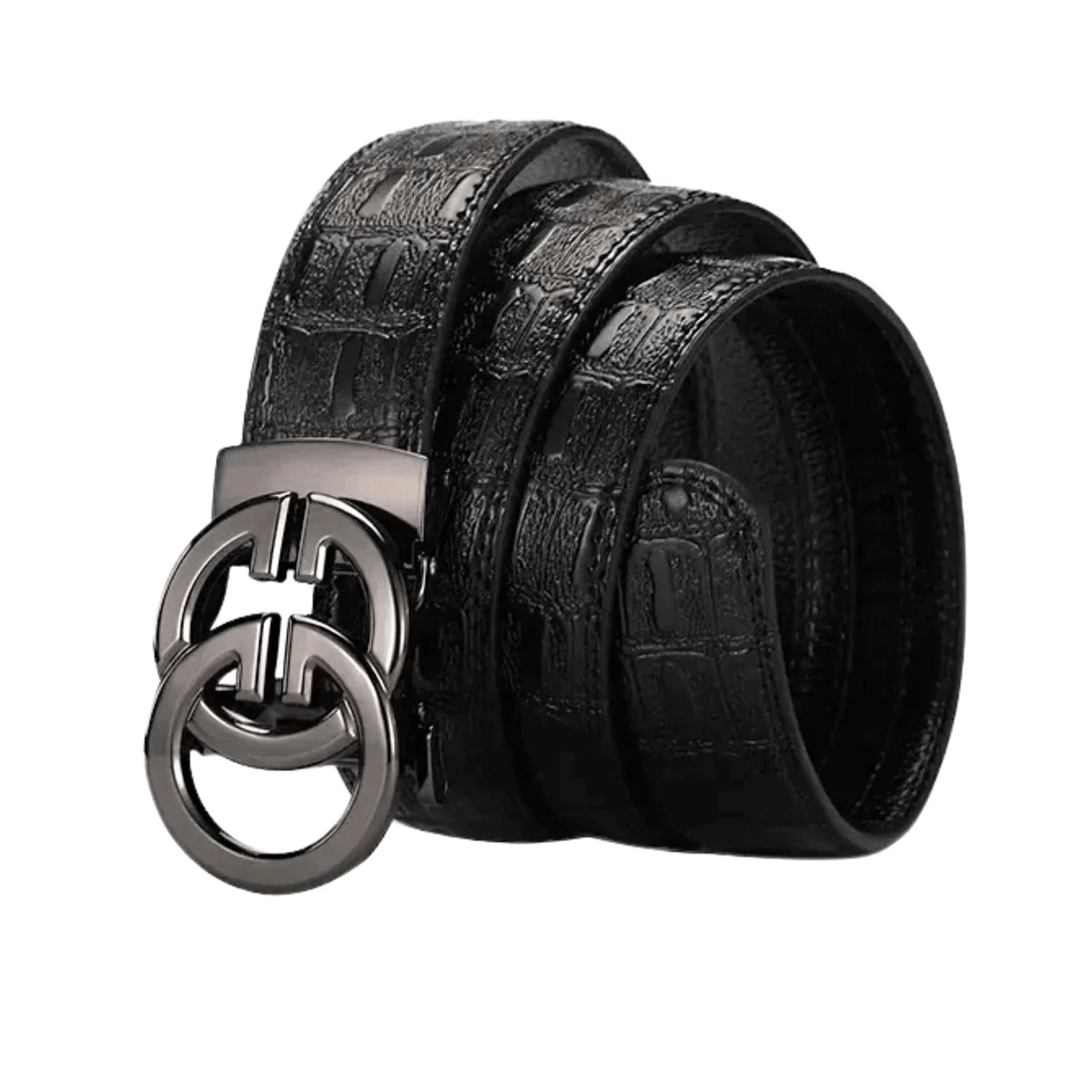 Men's Leather Belt Metal Alloy Automatic Buckle Brand Luxury Design Waist Belts For Men