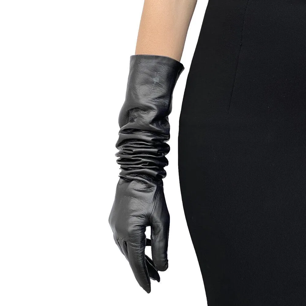 Montserrat 12BT - Women's Silk Lined Leather Opera Gloves