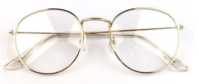 New Designer Woman Glasses Optical Frames Metal Round Glasses