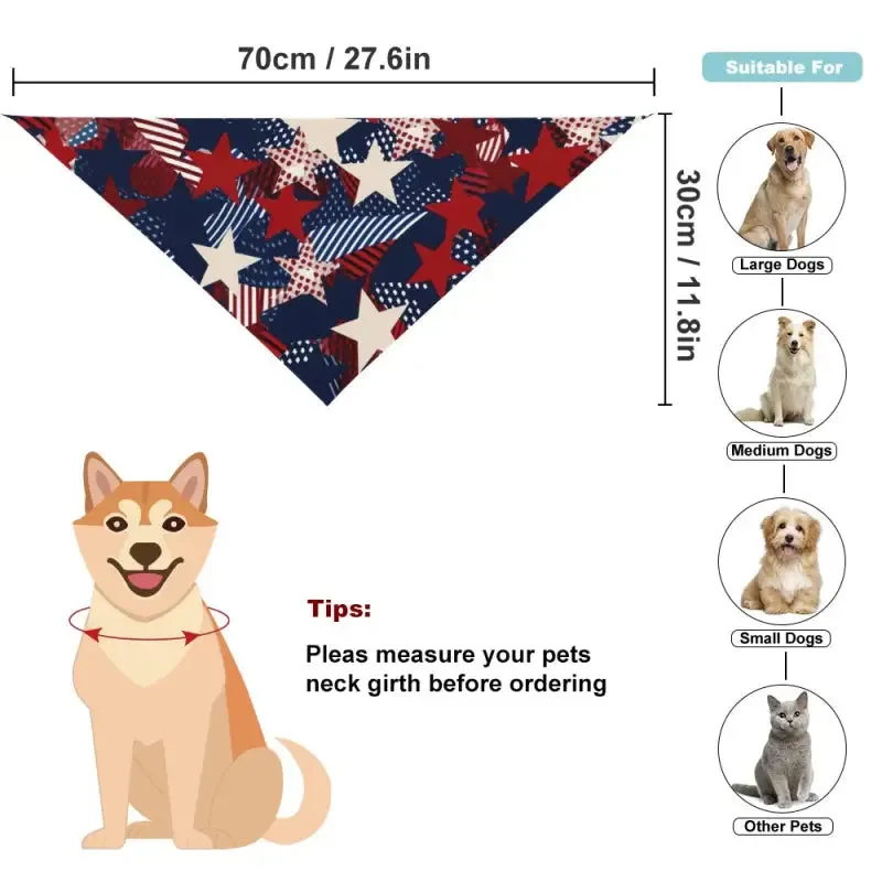 Patriotic Pet Bandana for Comfortable and Stylish Wear