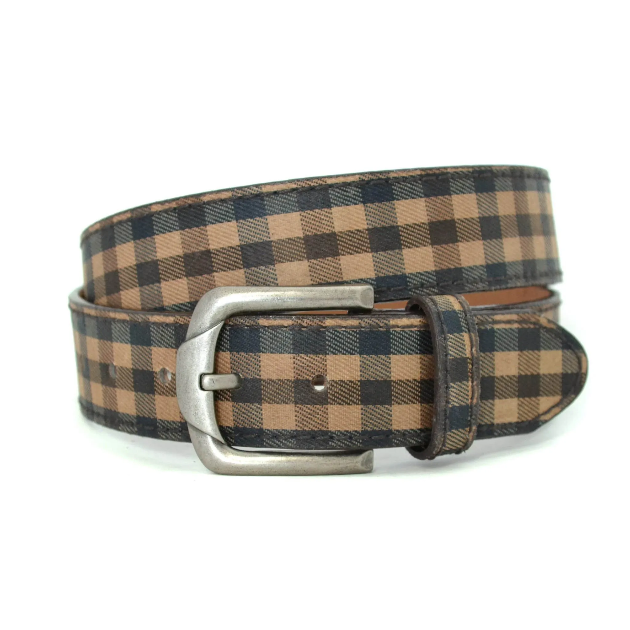 PIERRE - Unisex Brown Leather Belt / Golf Belt - CLEARANCE