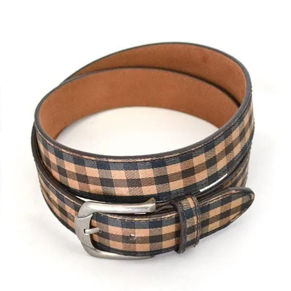 PIERRE - Unisex Brown Leather Belt / Golf Belt - CLEARANCE