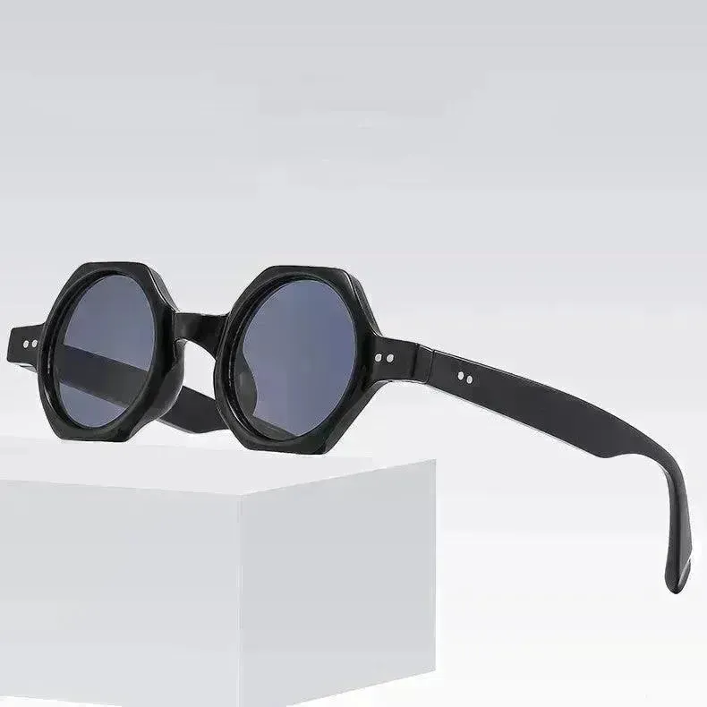 Polygon Round Frame Personalized Sunglasses