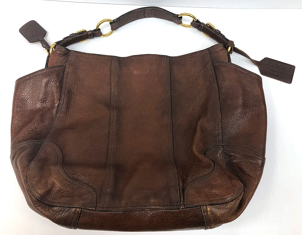 Prada Cervo Antik Hobo Deerskin Shoulder Bag