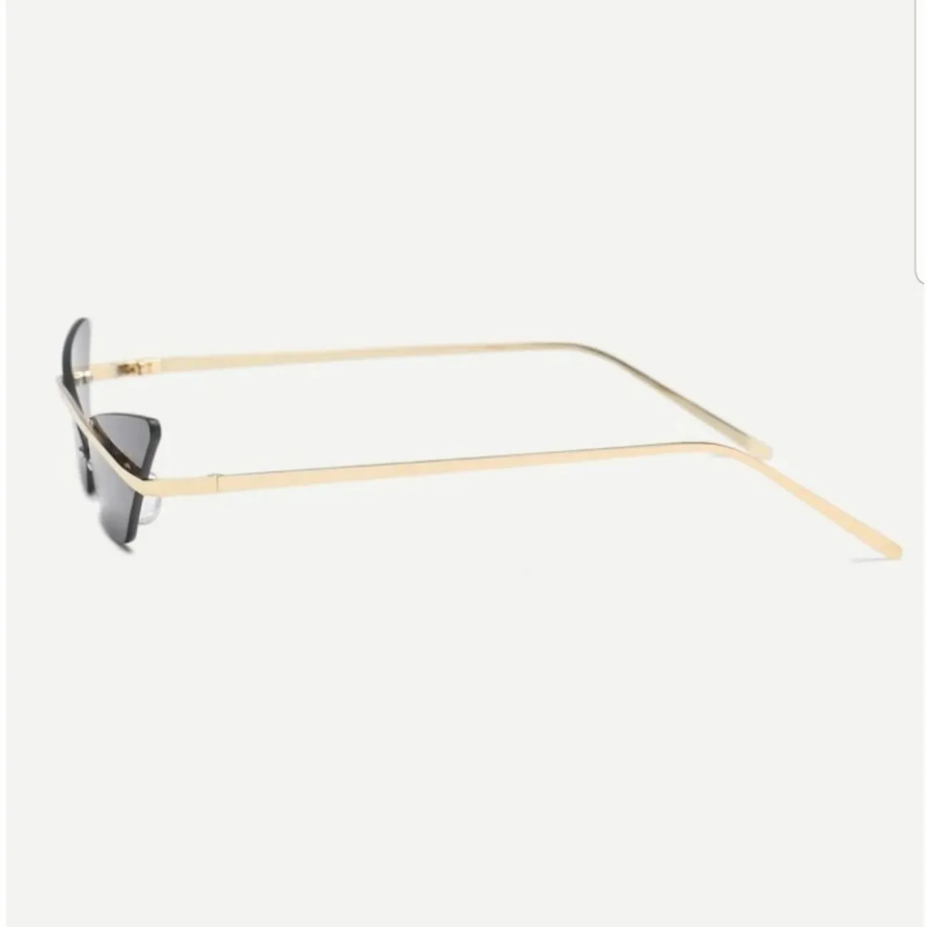 Rimless cat eye sunglasses