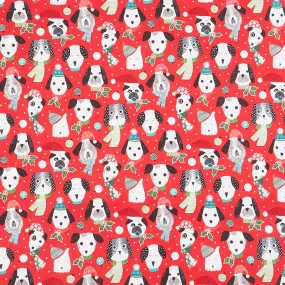 Santa Paws - Dogs Faces Red Yardage