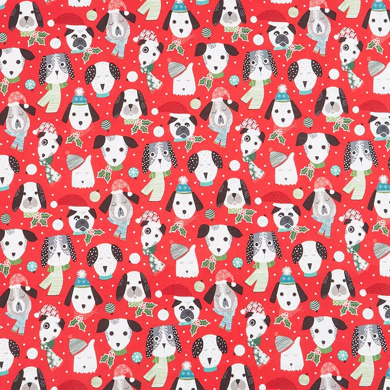 Santa Paws - Dogs Faces Red Yardage