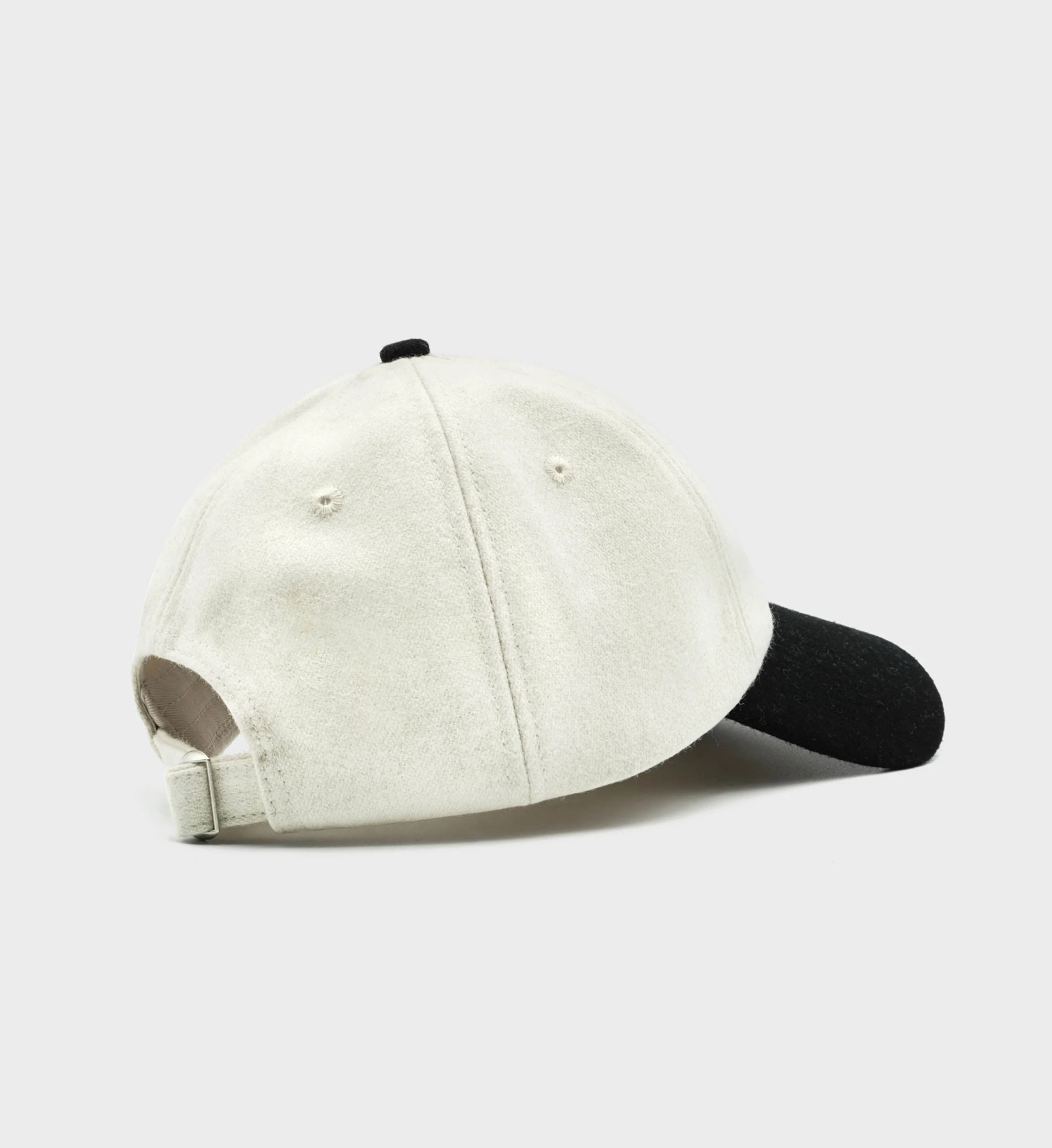 Serif Logo Wool Hat - Off White/Black