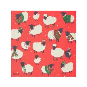 Sheep Christmas Napkins - 20 Pack