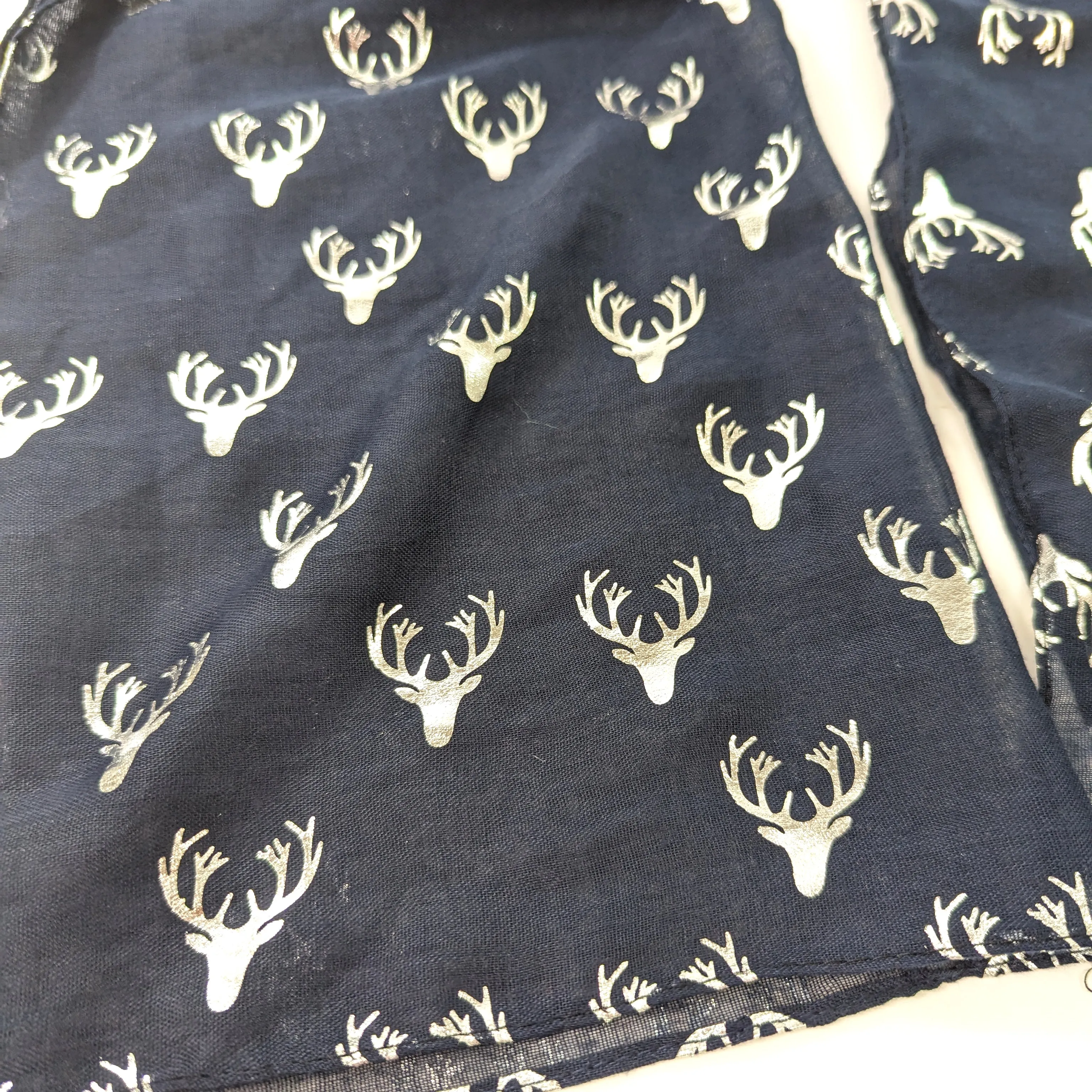 Silhouette Stags Head Scarf