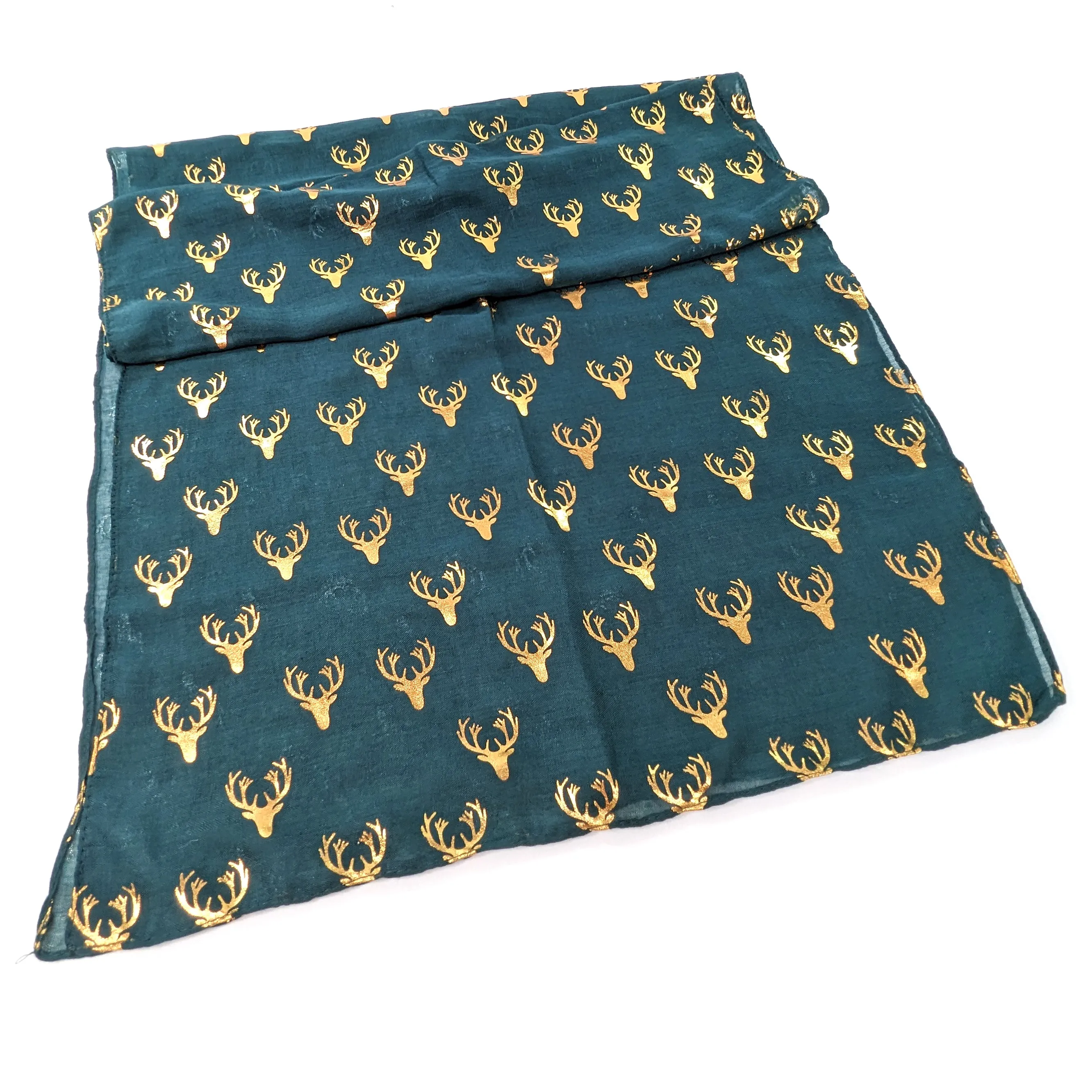 Silhouette Stags Head Scarf