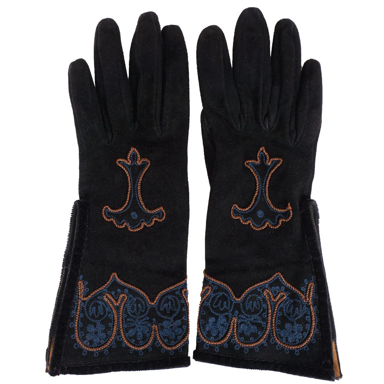 Vintage Fendi Suede Womens Gloves