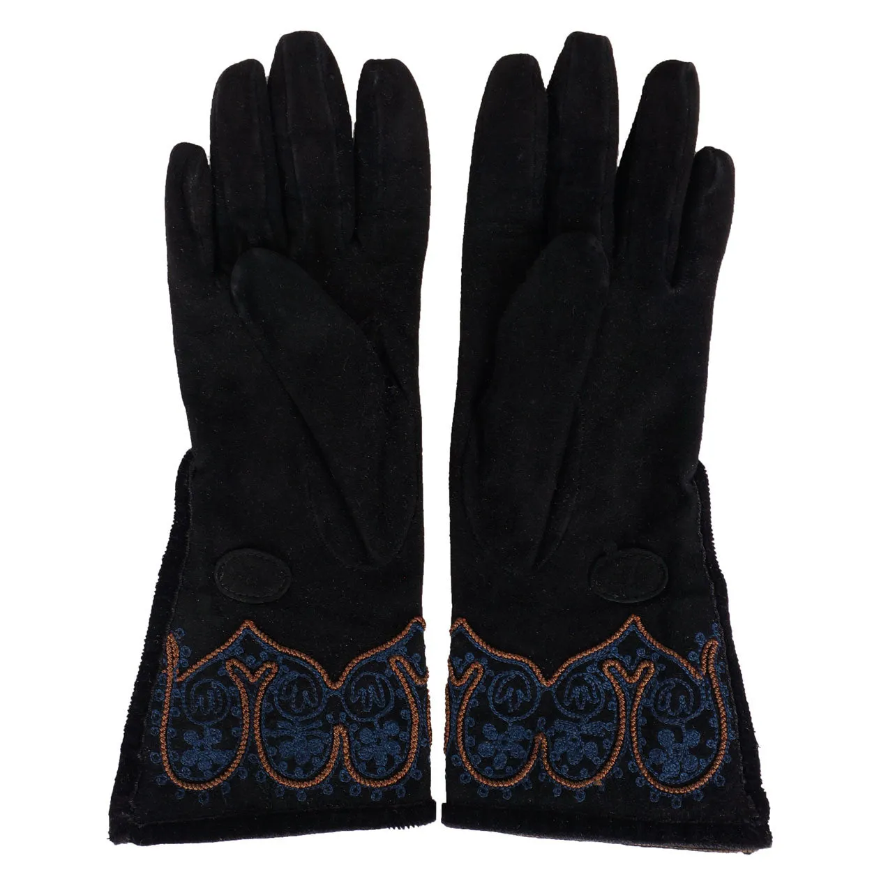 Vintage Fendi Suede Womens Gloves