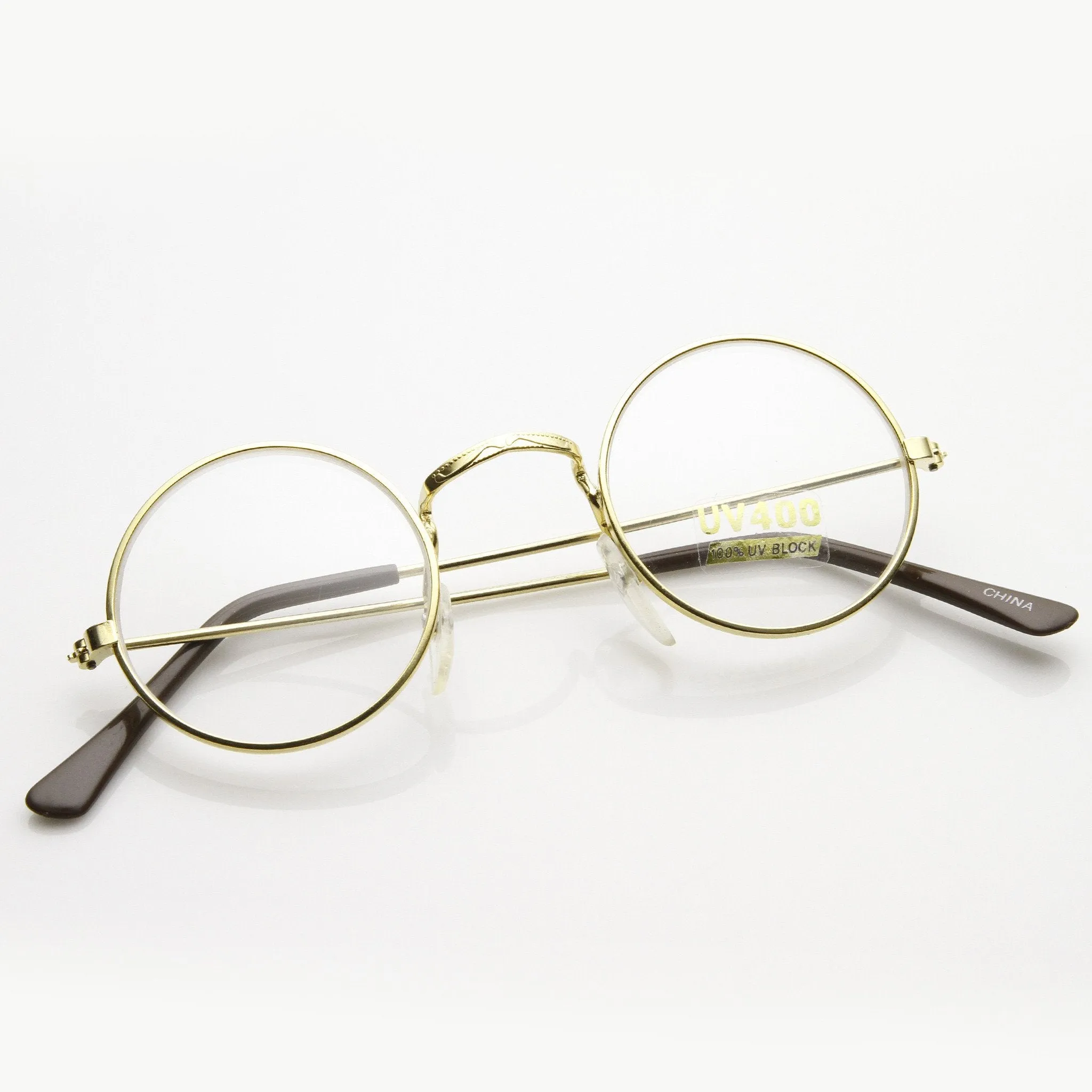 Vintage Round Circle Clear Lens Spectacles Glasses 7011