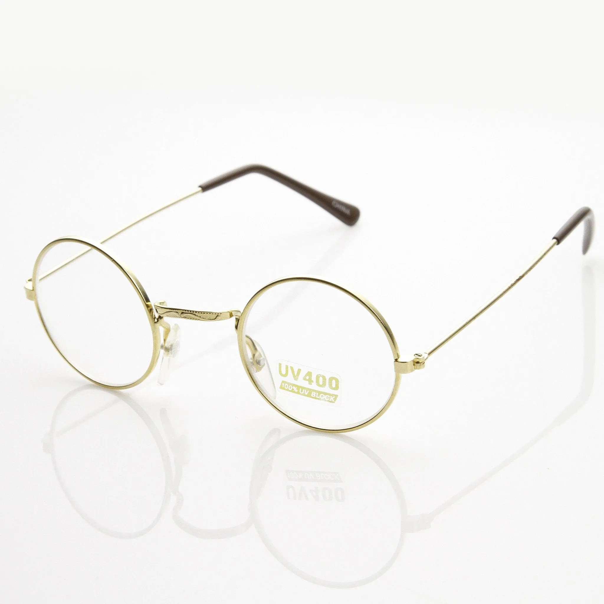 Vintage Round Circle Clear Lens Spectacles Glasses 7011