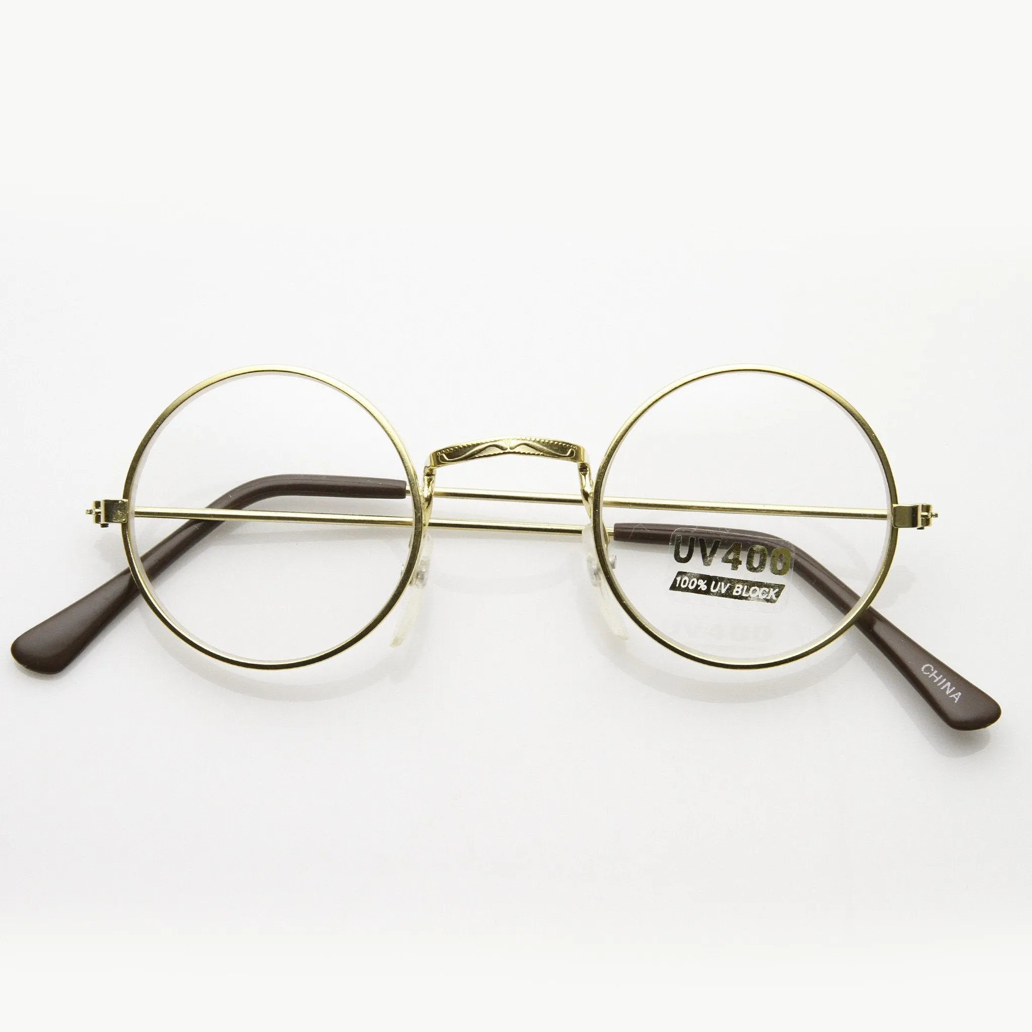 Vintage Round Circle Clear Lens Spectacles Glasses 7011