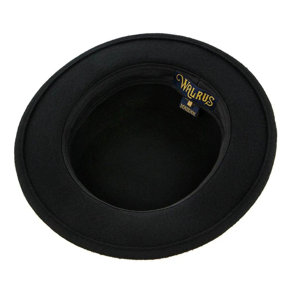 Whistler - Walrus Hats Black Wool Felt Pork Pie Hat - H7016