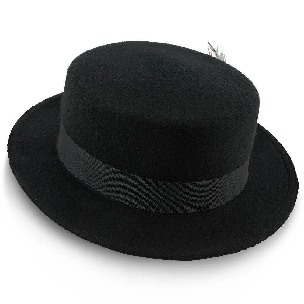 Whistler - Walrus Hats Black Wool Felt Pork Pie Hat - H7016