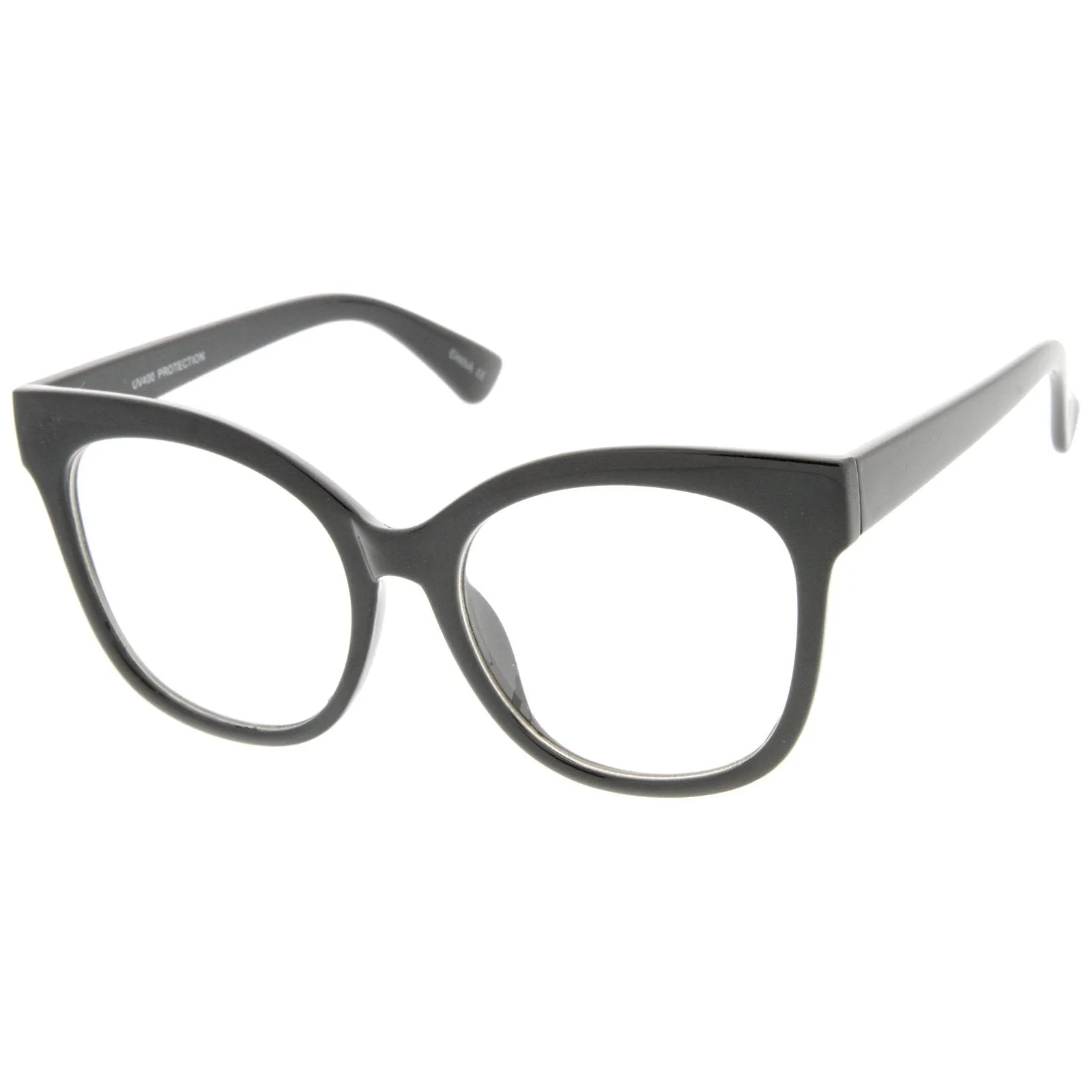 Women's Oversize Retro Clear Lens Glasses A835