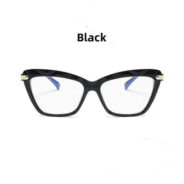 Women's Oversized Cat Eye Anti-Blue Light Glasses