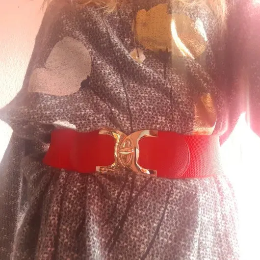 Women's Wide Stretchy Vintage Belt