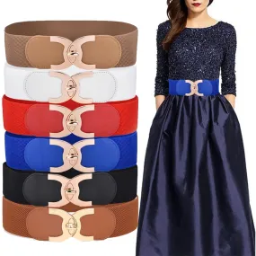 Women's Wide Stretchy Vintage Belt