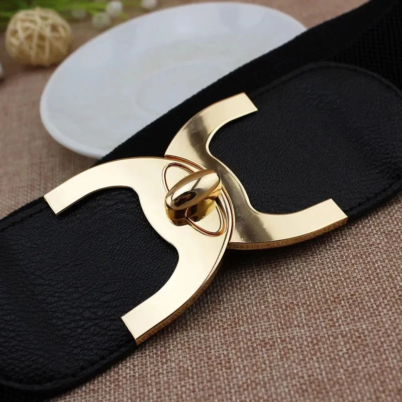 Women's Wide Stretchy Vintage Belt