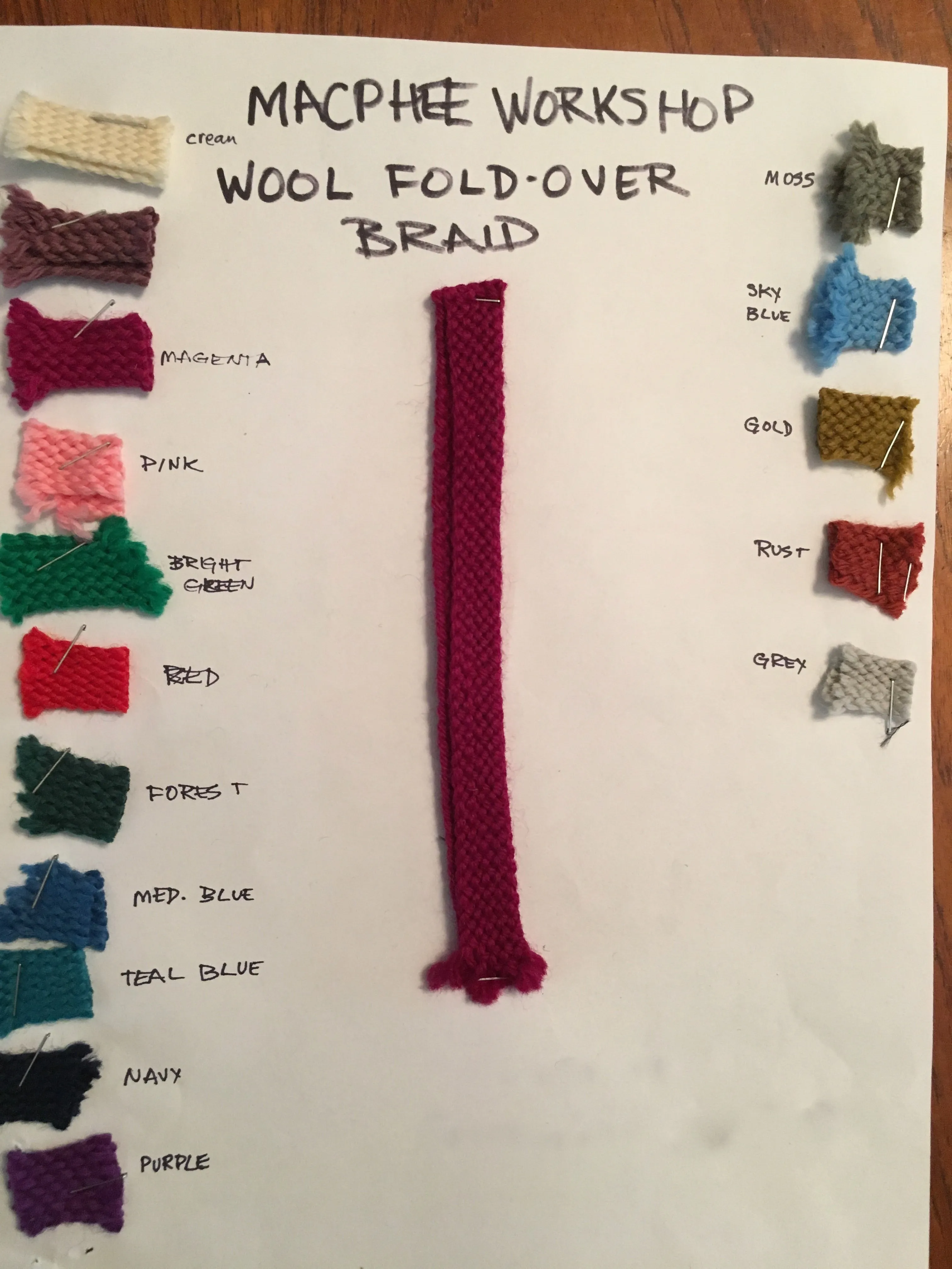 WOOL FOLD-OVER BRAID